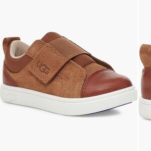 UGG Brown Sneakers with Velcro Strap and Rubber Sole